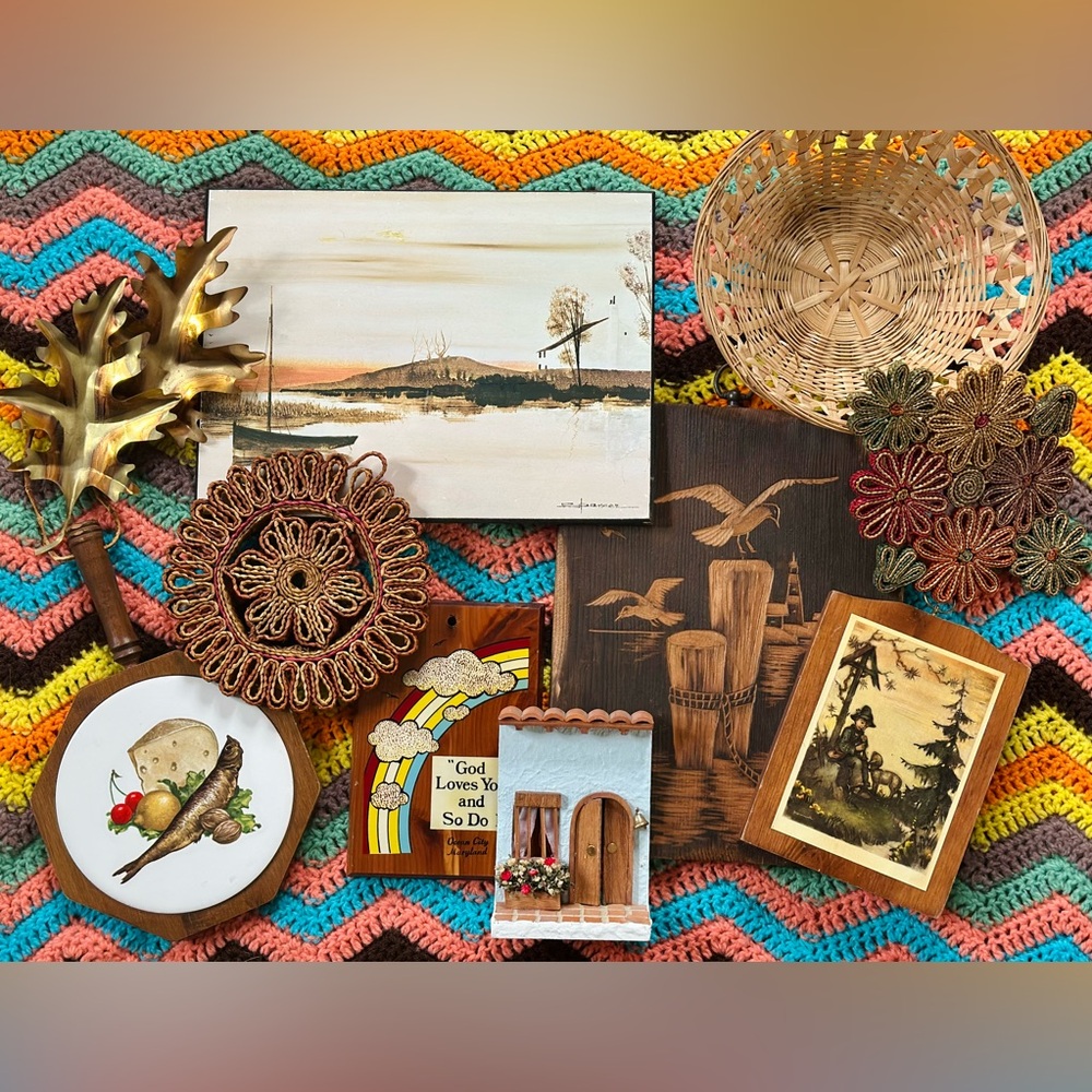Vintage Midcentury Wall Art & Decor Bundle